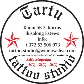 Tartu-Tattoo Studio Flayers